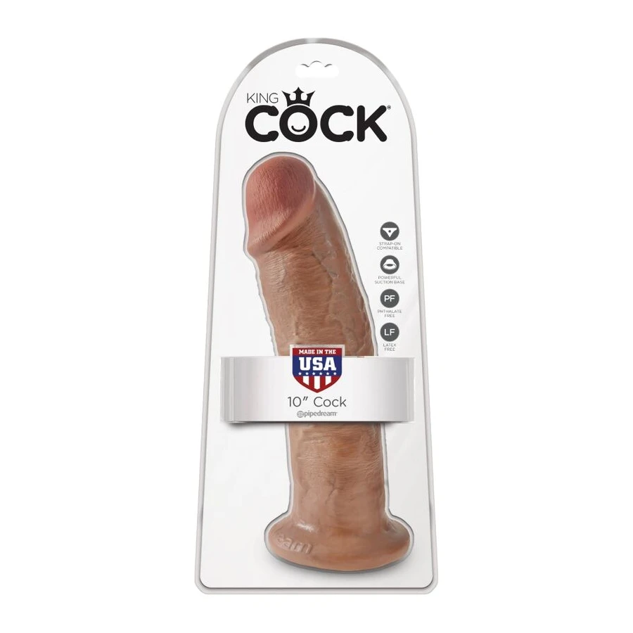 KING COCK - REALISTINEN PENIKSEN 24 CM KARAMELLI